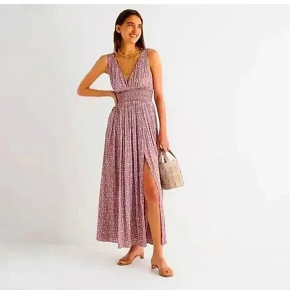 J. Crew Collection Dress 16 Gathered Tie Back in Mini Floral BK783